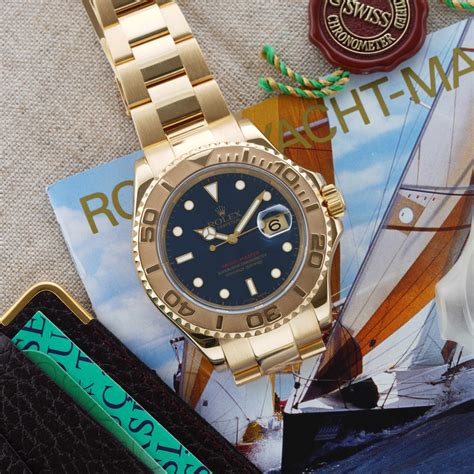 rolex yacht-master blue dial gold